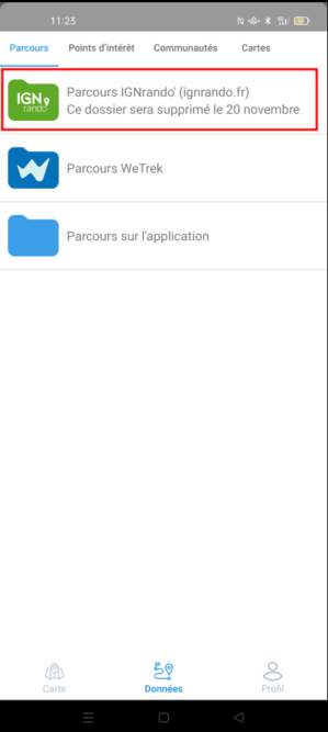 Dossier vert Parcours ignrando.fr